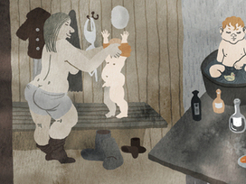 Советская баня. (из банной серии)