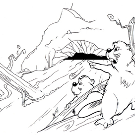 Бобры за работой