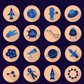 Иконки на тему космоса