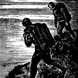 Самолет меняет курс