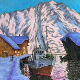 В городке Нусфьорд. Норвегия