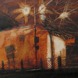 1 Из серии Маленький Вильнюс.11х15,5 масло, картон. 2014.