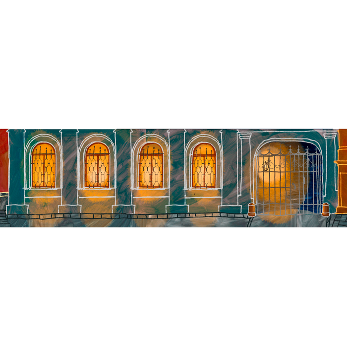 Иллюстрации для новогодней подарочной коробки со сладостями