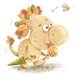 Осенний монстрик-сладкоежка