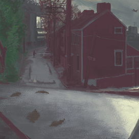 на тихой улице