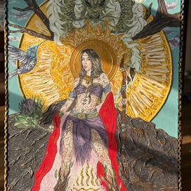 Картина акрилом по холсту