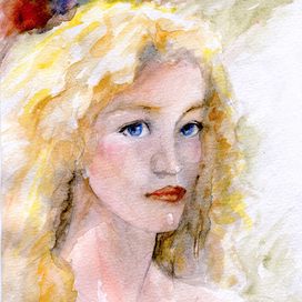 Девушка с пшеничными волосами