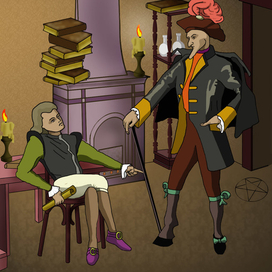 Знакомство Фауста и Мефистофеля