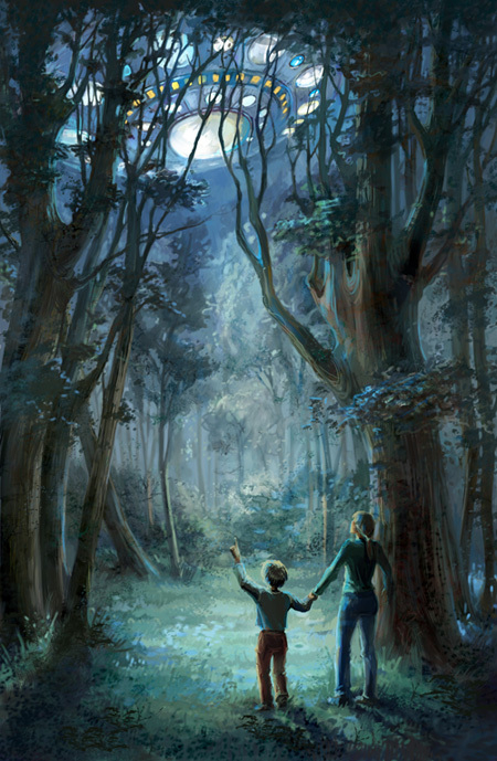 Свет в лесу