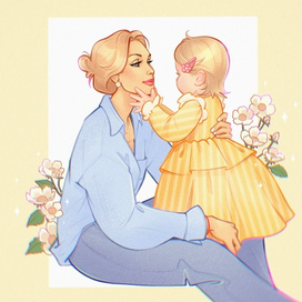 Мама и дочка