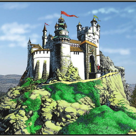 Замок на вершине горы