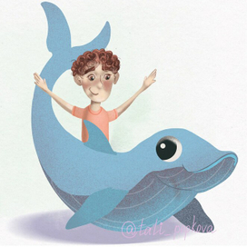 Мальчик на ките-карусели