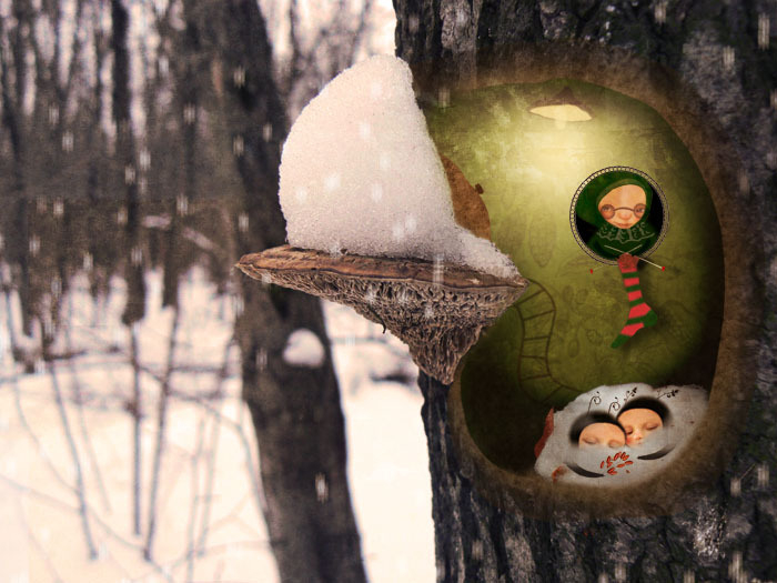 иллюстрация к сказкам Анны Никольской „Сиреневый лес“