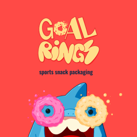 Дизайн упаковки с акулой-футболистом