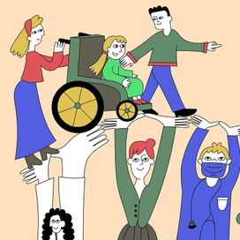 Иллюстрации для социального проекта