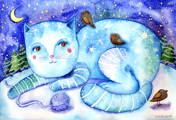 Winter cat