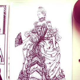 Женский исторический костюм 18 век.