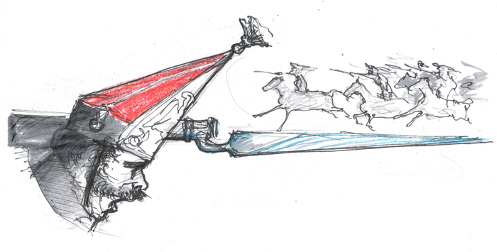 Прейсиш-Эйлау. 8 февраля 1807 г. Эскиз