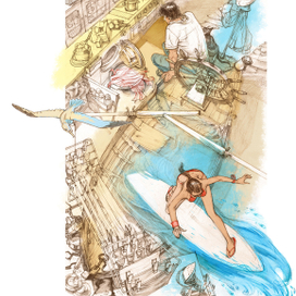 Журнальная иллюстрация.