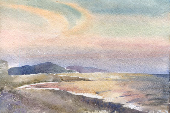 Облака и море на закате