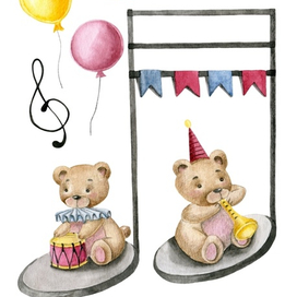 Медвежата музыканты