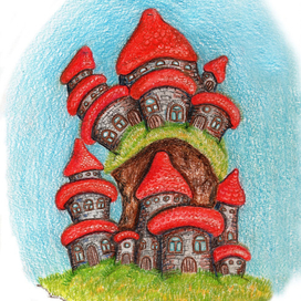 Домики гномиков-грибовичков