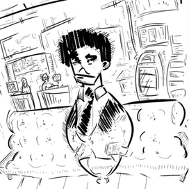 Зарисовка в офисе