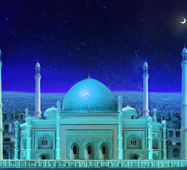 Декорации к спектаклю " 1001 Ночь " для ледового театра Елены Бережной 2014г.