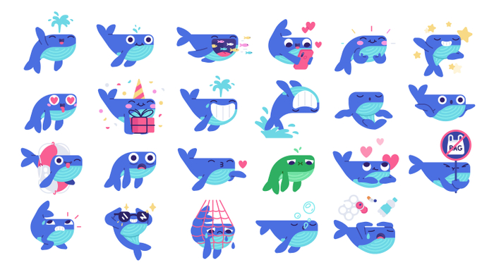 Китенок стикеры