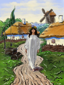 "Девушка в Купальском венке"