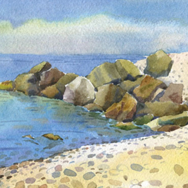 Камни на пляже. Головинка