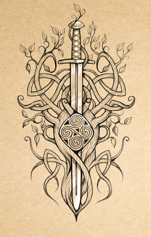 Кельтский меч.