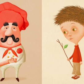 Эскизы персонажей : Тисс Течко, Карр Топляник