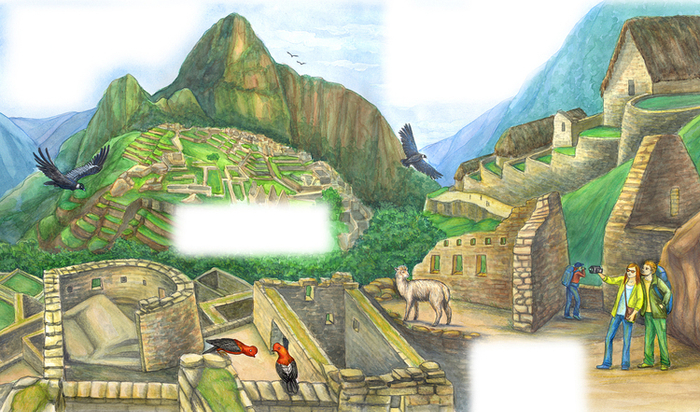 Мачу-Пикчу. Фрагмент разворота