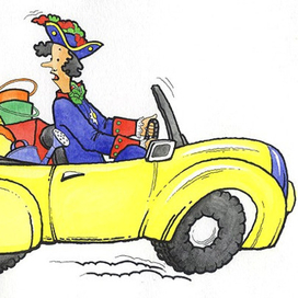 Пресонаж для рекламной кампании кофе "Петровская слобода"