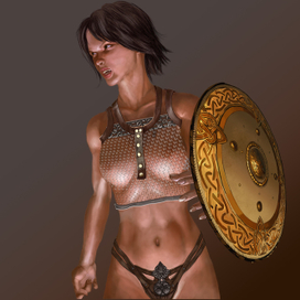 девушка воин