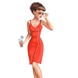 Барышня в очках