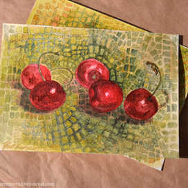 Открытка - "Черешни"