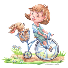 На велосипеде