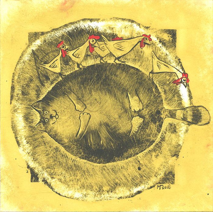 По коту ходили