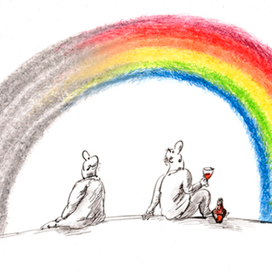 Радуга. Карикатура