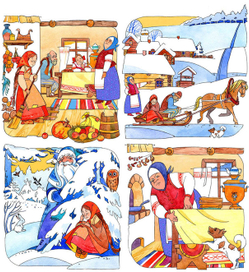 Иллюстрации книги "Морозко"(для ООО "ТД Август")