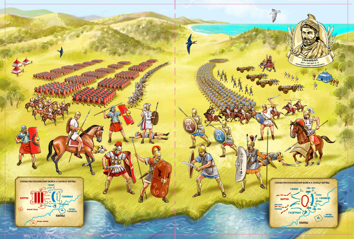 Карта битв. Канны.