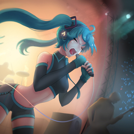 Miku Sing Rock