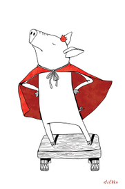 свин-супер-герой