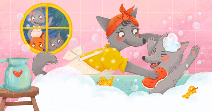 Вечер у волчонка