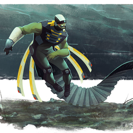 Beneath the Waves. Artstation challenge