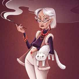 Модная бабуля