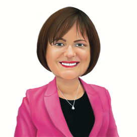 Карикатура женщина