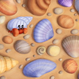 Маленький рак-отшельник